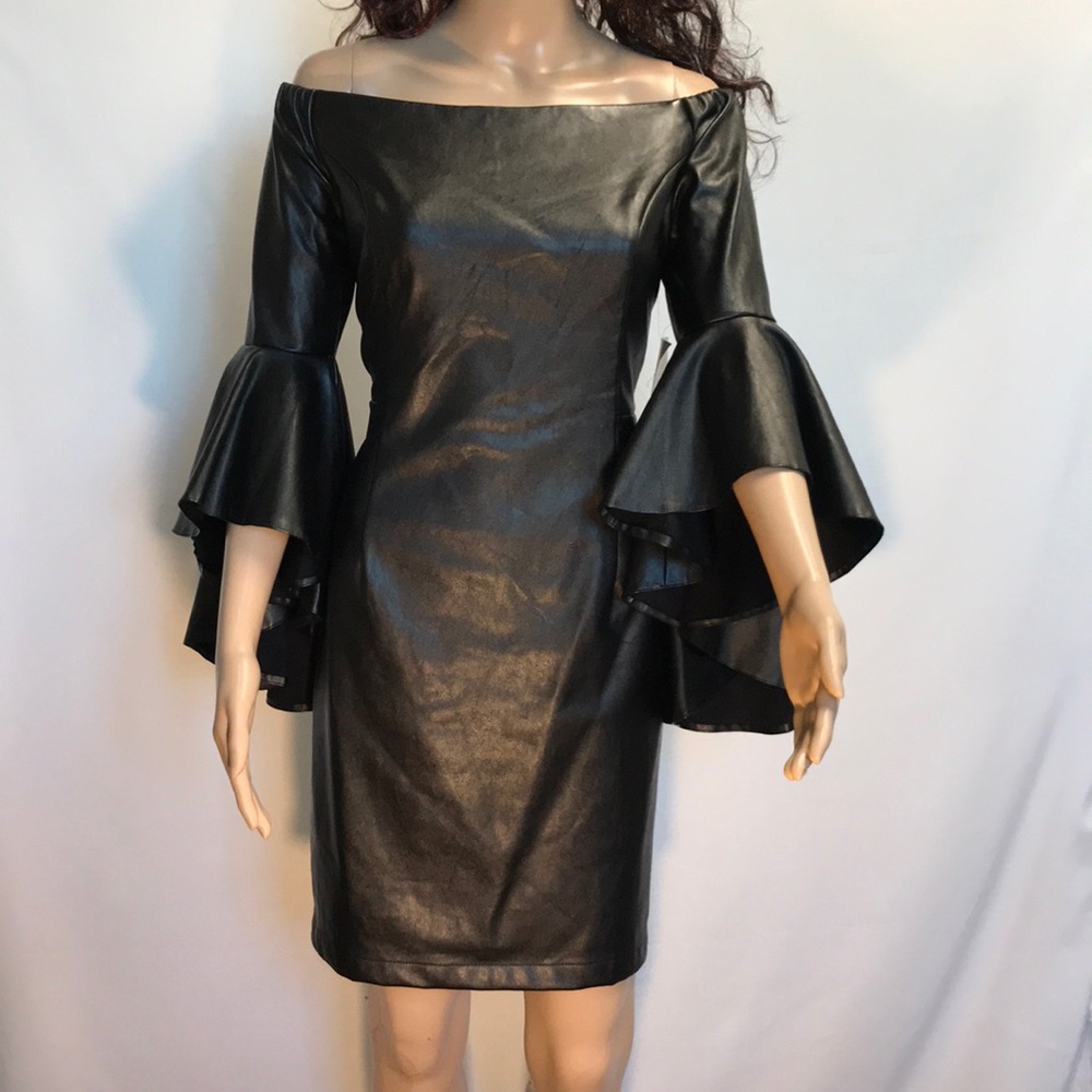 Boston Proper leather dress with tags